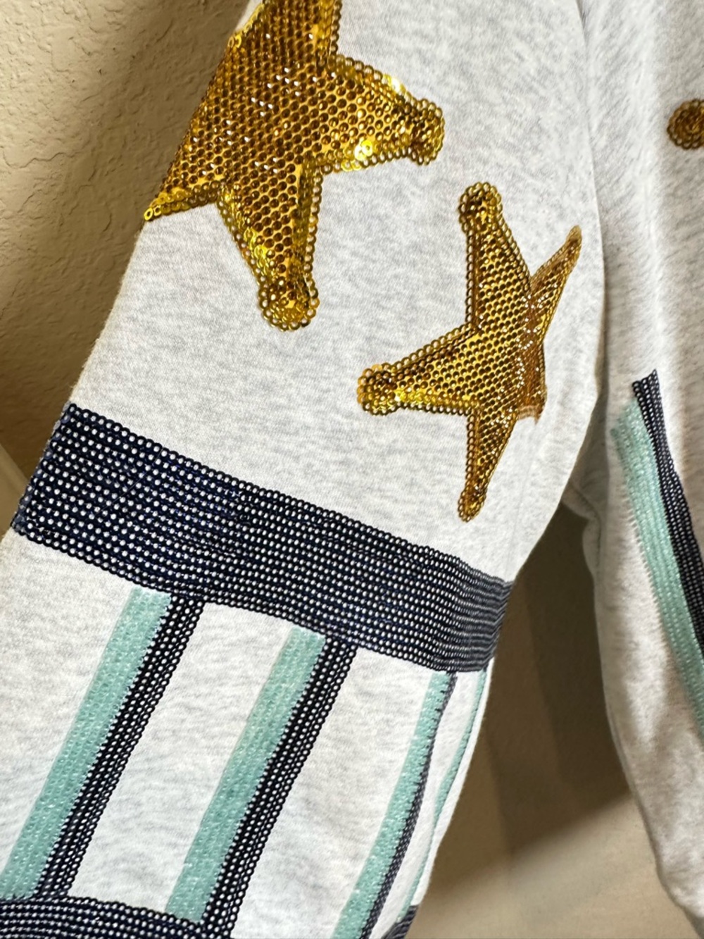 QUEEN OF SPARKLES Rodeo Pink Label Embellished Graphic Sweatshirt - Picture 4 of 9